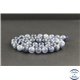 Perles en quartz rutile bleu du Brésil - Rondes/8mm - Grade AAA