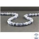 Perles en quartz rutile bleu du Brésil - Rondes/8mm - Grade AAA