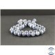 Perles en quartz rutile bleu du Brésil - Rondes/8mm - Grade AAA