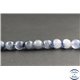 Perles en quartz rutile bleu du Brésil - Rondes/8mm - Grade AAA