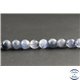 Perles en quartz rutile bleu du Brésil - Rondes/8mm - Grade AAA