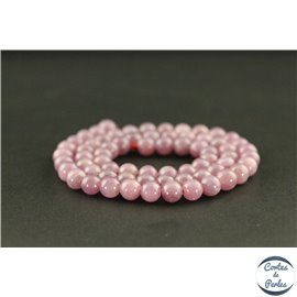 Perles en rubis clair du Mozambique - Rondes/6mm - Grade AA