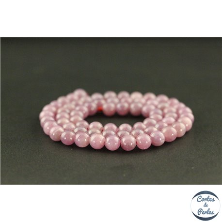 Perles en rubis clair du Mozambique - Rondes/6mm - Grade AA