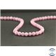 Perles en rubis clair du Mozambique - Rondes/6mm - Grade AA