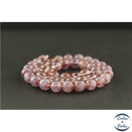 Perles en auralite 23 du Canada - Rondes/8mm - Grade AAA