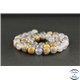 Perles en calcédoine de République Dominicaine - Rondes/8mm - Grade AA