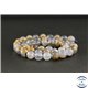 Perles en calcédoine de République Dominicaine - Rondes/8mm - Grade AA