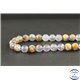 Perles en calcédoine de République Dominicaine - Rondes/8mm - Grade AA