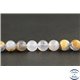 Perles en calcédoine de République Dominicaine - Rondes/8mm - Grade AA