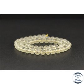 Perles en tectite de Libye - Rondes/6mm - Grade AA