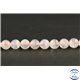 Perles en pierre de Lune rose du Sri Lanka - Rondes/8mm - Grade AA