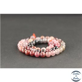 Perles en spinelle rose du Sri Lanka - Rondes/8mm - Grade AA