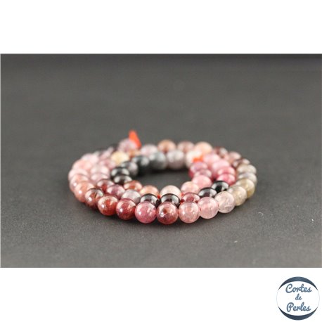 Perles en spinelle rose du Sri Lanka - Rondes/8mm - Grade AA
