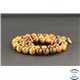 Perles en pietersite feu de Namibie - Rondes/8mm - Grade AA