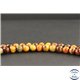 Perles en pietersite feu de Namibie - Rondes/8mm - Grade AA