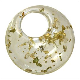 Pendentifs en Résine Synthétique - Cercle/56 mm - Transparent