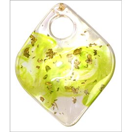 Pendentifs en Résine Synthétique - Losange/6 cm - Jaune
