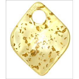 Pendentifs en Résine Synthétique - Losange/6 cm - Jaune
