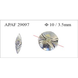 Apprêts American Finding Intercalaires Vernis - 10 mm - Argenté