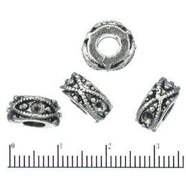 Apprêts American Finding Intercalaires Vernis - 10,5 mm - Argenté