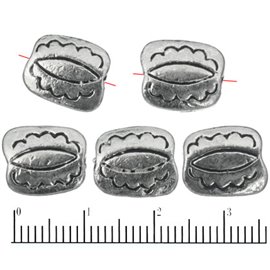 Apprêts American Finding Intercalaires Vernis - 12 mm - Argenté