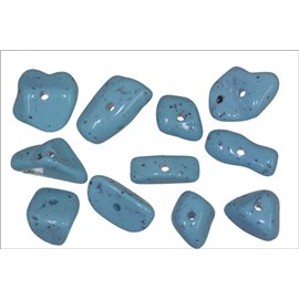 Perles en Résine Synthétique - Irrégulier/ - Bleu