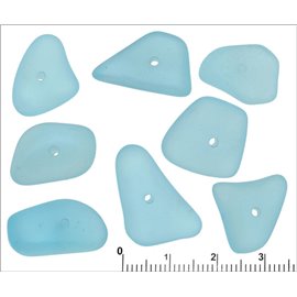 Perles en Résine Synthétique - Irrégulier/ - Bleu