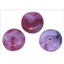 Perles en Résine Synthétique - Roue/15 mm - Rose