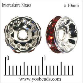 Apprêts Intercalaires Strass - 10 mm - Siam