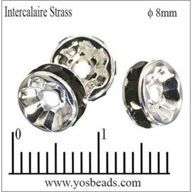 Apprêts Intercalaires Strass - 8 mm - Jet