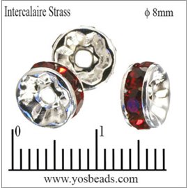 Apprêts Intercalaires Strass - 8 mm - Siam