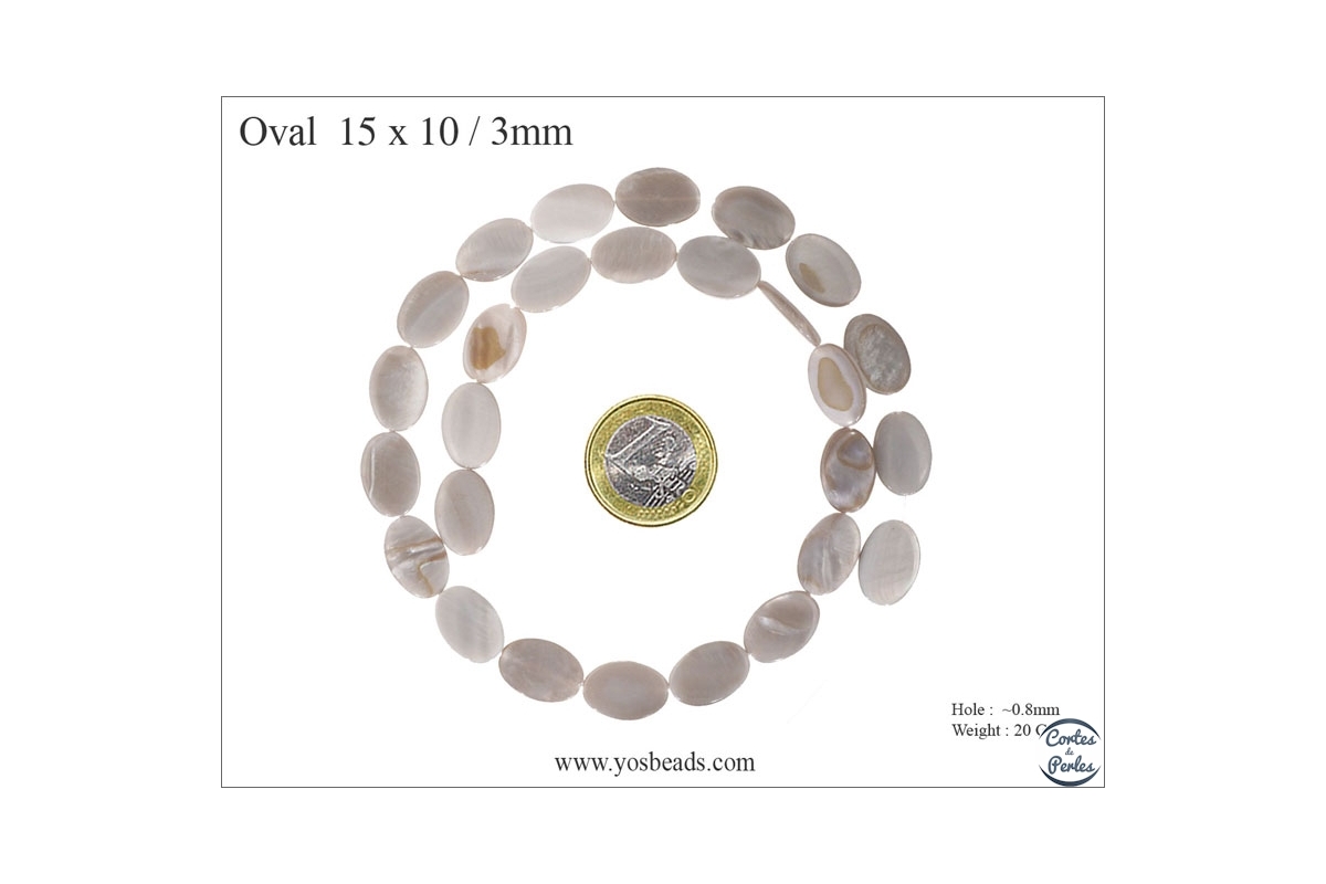 Nacre Perles Coquillages Nugget BLANC 10 mm Bijoux Perles 1 Strang u32 