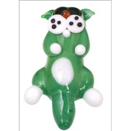 Pendentifs en verre de Murano - Chat/42 mm - Vert