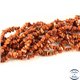 Perles semi précieuses en jaspe rouge - Pépites/4 mm - Fire Brick