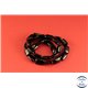 Perles semi précieuses en agate - Rectangles/14 mm - Noir - Grade A