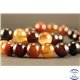 Perles semi précieuses en Agate - Rondes/10 mm - Marron