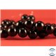 Perles semi précieuses en agate - Rondes/10 mm - Noir - Grade A