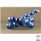 Perles semi précieuses en Agate - Rondes/12 mm - Midnight Blue