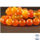 Perles semi précieuses en Agate - Rondes/8 mm - Rouge Orangé