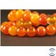 Perles semi précieuses en Agate - Rondes/8 mm - Rouge Orangé