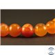 Perles semi précieuses en Agate - Rondes/8 mm - Rouge Orangé
