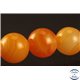 Perles semi précieuses en Agate - Rondes/8 mm - Rouge Orangé