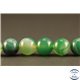 Perles semi précieuses en Agate - Rondes/8 mm - Vert Bouteille