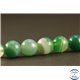 Perles semi précieuses en Agate - Rondes/8 mm - Vert Bouteille