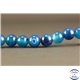 Perles semi précieuses en Agate - Rondes/8 mm - Bleu Roi
