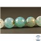Perles semi précieuses en Agate - Rondes/10 mm - Bleu Pastel