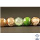 Perles semi précieuses en Agate - Rondes/10 mm - Multicolore