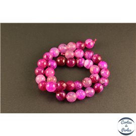 Perles semi précieuses en Agate - Rondes/10 mm - Camélia