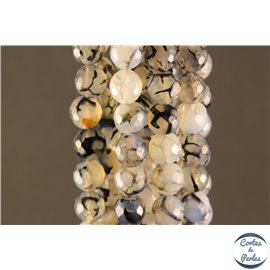 Perles en agate gris smoke - Rondes/10mm