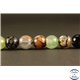 Perles semi précieuses en Agate - Rondes/10 mm - Multicolore